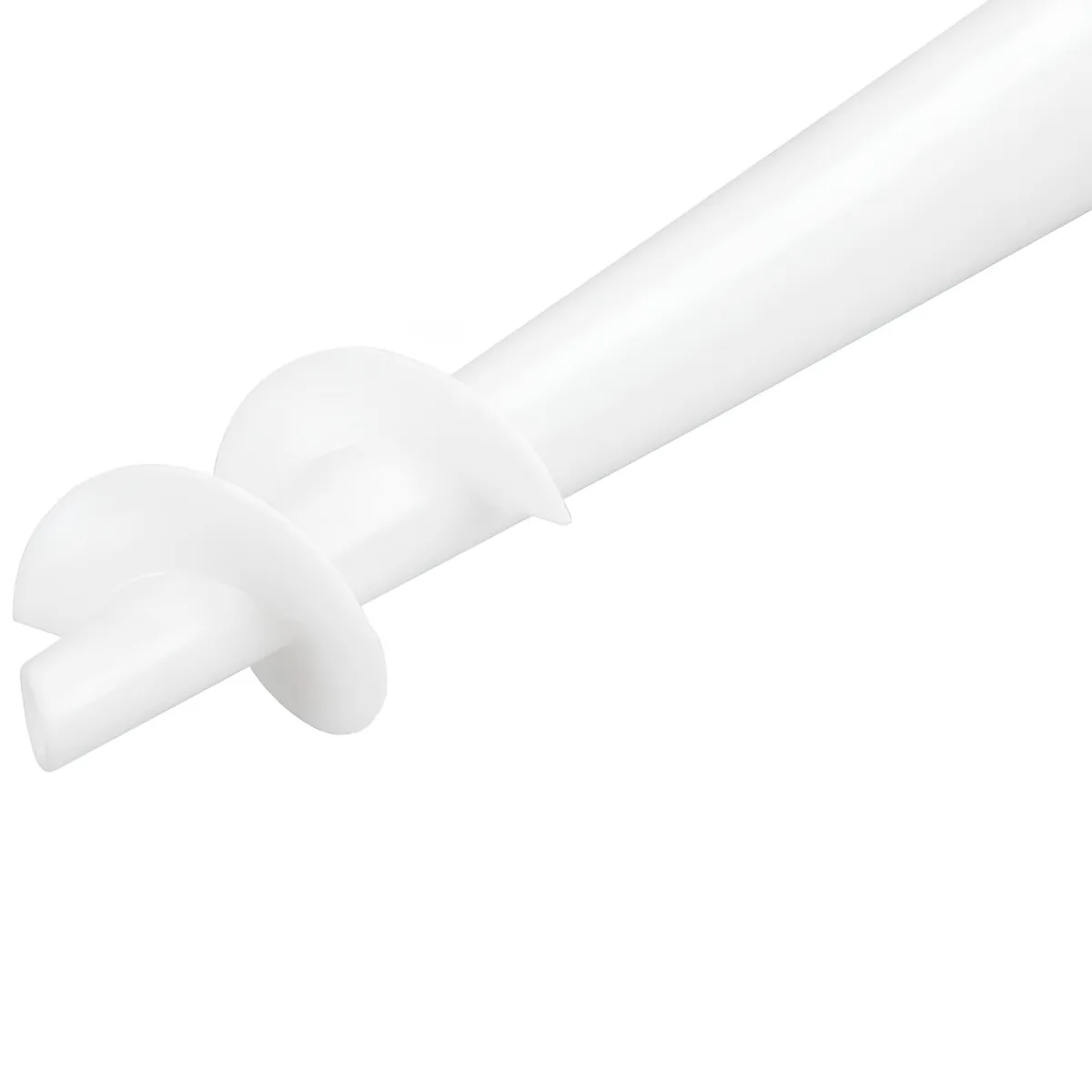 Podstawa do parasola plażowego, wkręcana świdrowa PVC, 43 cm, maszt 19-32 mm, zielono-biała, photo 4 of 6
