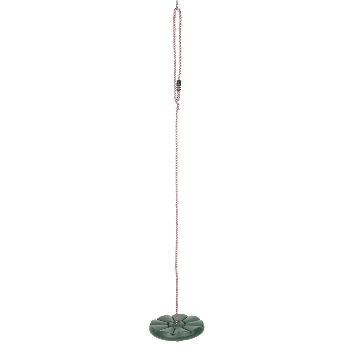 Huśtawka dziecięca okrągła plastikowa na linie, zielona, śr. 28 cm, maks. 90 kg, do ogrodu, photo 3 of 5