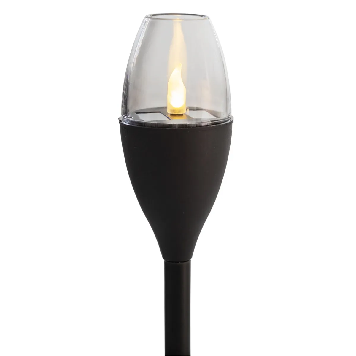 Lampa ogrodowa solarna, efekt płomienia, wbijana, tworzywo sztuczne, 1x LED, Ø 6,5 x 40 cm, photo 2 of 4