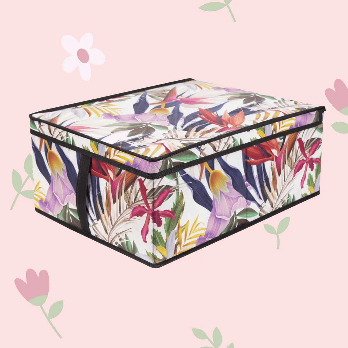 FLORAL w kwiaty organizer do szafy z pokrywą 48x36x19cm, photo 3 of 8