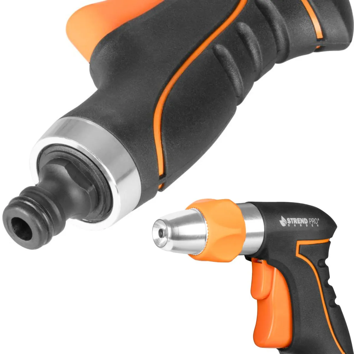 Pistolet zraszający do podlewania, regulacja strumienia jet mist, ergonomiczna rękojeść antypoślizgowa, tworzywo sztuczne, zdjęcie 4 z 6