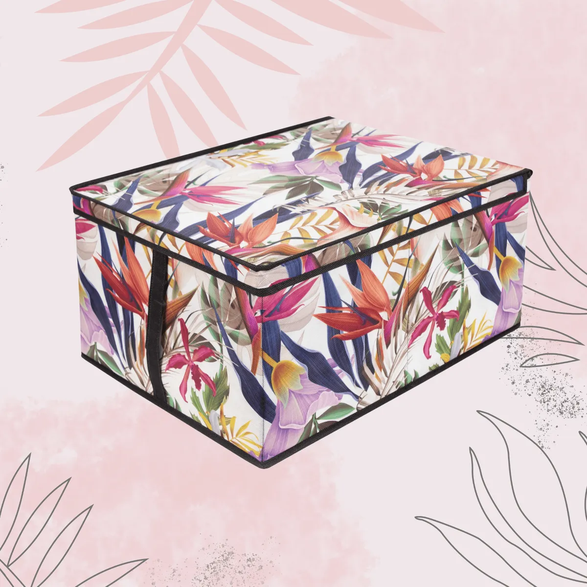 FLORAL w kwiaty organizer do szafy z pokrywą 50x40x25cm, photo 5 of 8