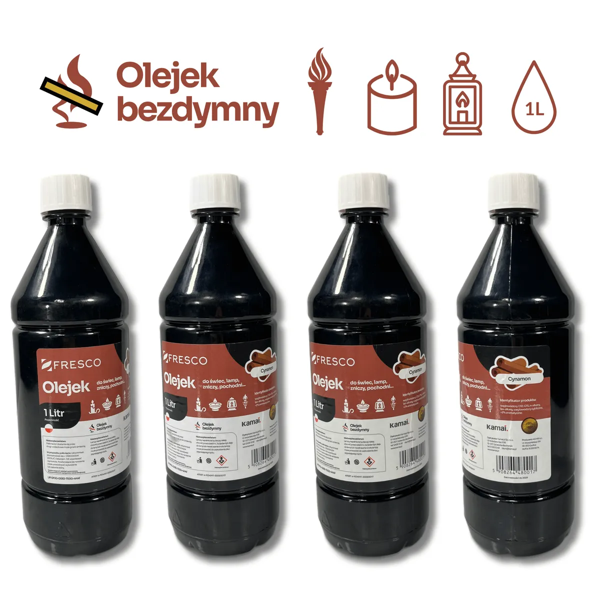 Paliwo olej do lamp, pochodni i świec 1,0L CYNAMON, photo 5 of 8