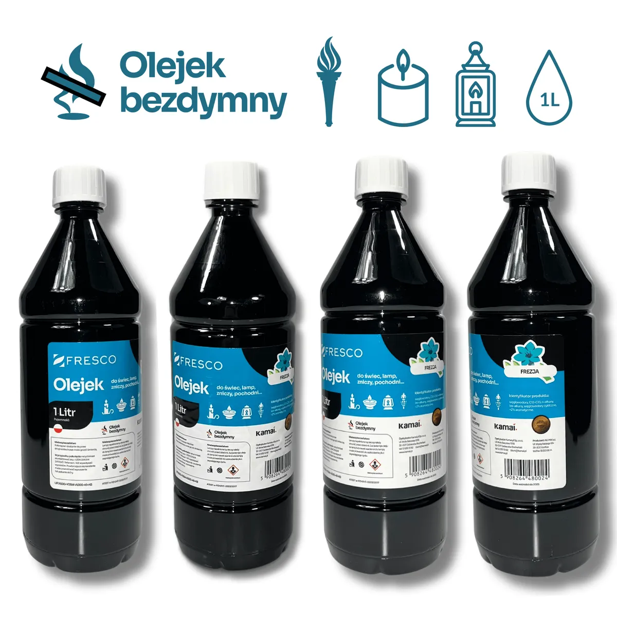 Paliwo olej do lamp, pochodni i świec 1,0L FREZJA, photo 6 of 8