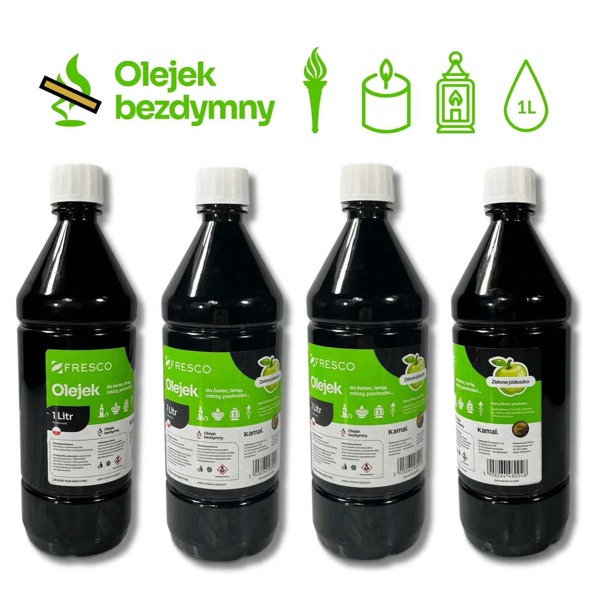 Paliwo olej do lamp, pochodni i świec 1,0L JABŁKO, photo 6 of 8