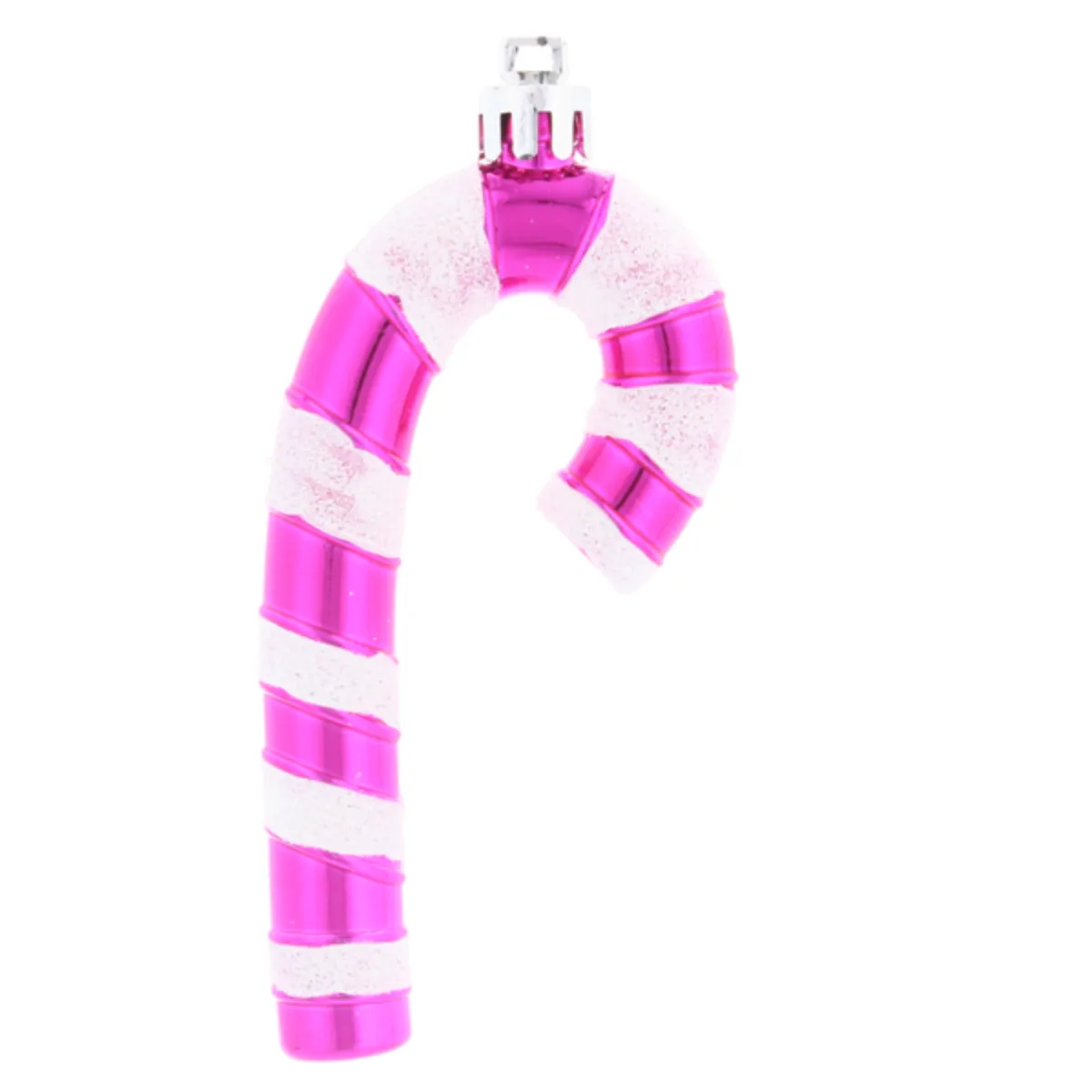 Komplet 4 Ozdób Choinkowych "CUKIERKOWA LASKA" 9cm w Kolorze Różowym, zdjęcie 1 z 8
