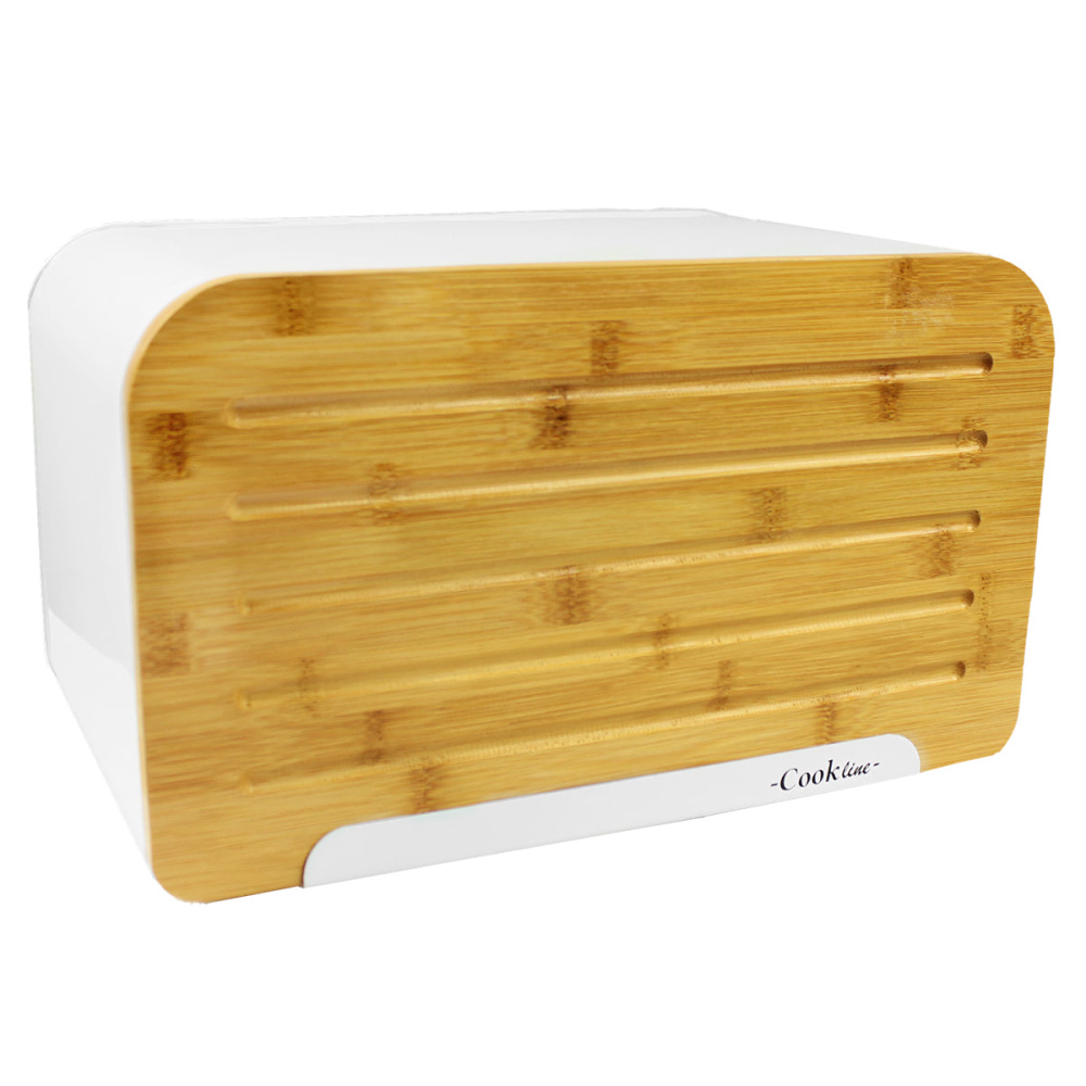 Bread box with cutting board 35x20x21cm WHITE - EAN: 5901292687144 - Home> Kitchen and dining room> Food storage> Breadbins