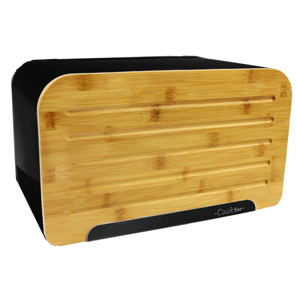 صندوق الخبز مع لوح التقطيع 35x20x21cm أسود - EAN: 5901292687137 - الصفحة الرئيسية> المطبخ وغرفة الطعام> تخزين الطعام> الخبز