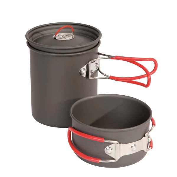 Camping pots SET 2 pieces aluminum EXPLORER I - EAN: 8712013002408 - Camping> Cooking> Camping pots and pans