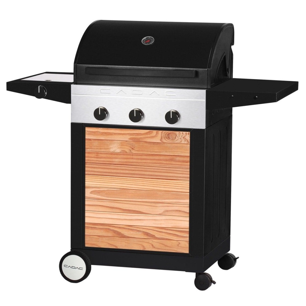 Stationaire gasgrill CADAC WOODY Entertainer met zijbrander - EAN: 6001773114615 - Tuin> Grill> Buitengrill> Gasbarbecues