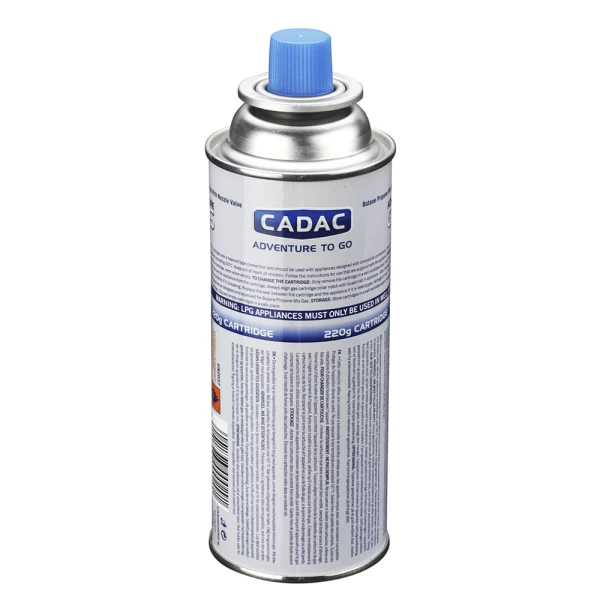 Cartouche de gaz avec collier CADAC, capacité 400 ml - EAN : 6001773000291 - Camping>Cuisson>Cartouches de gaz