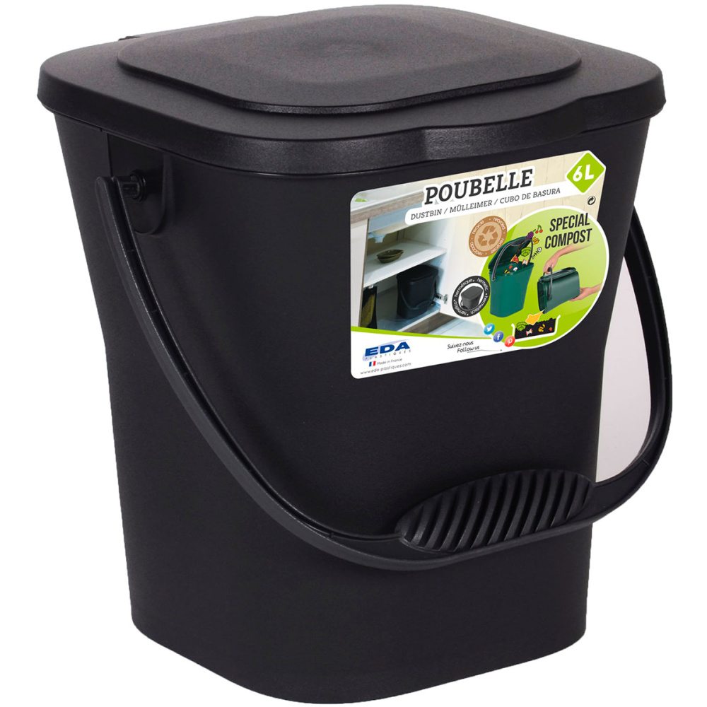 Ekološki komposter 6L - EAN: 3086960235161 - Vrt>Čišćenje u vrtu>Komposteri