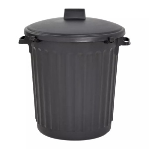 Kosz na śmieci ECO 80L pojemnik na odpady z pokrywą CZARNY - EAN: 3086960091996 - Dom>Artykuły gospodarstwa domowego>Przechowywanie śmieci>Kosze na śmieci
