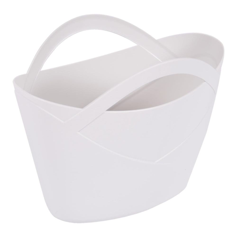 Basket 20L FLORA with a handle GRAY - EAN: 3086960244736 - Home> Household items> Laundry items> Washing baskets