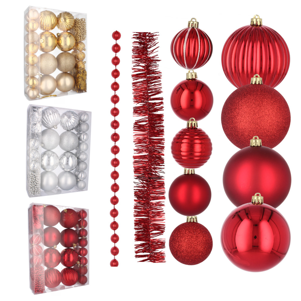 Kalėdinių dekoracijų rinkinys iš 32 vnt. KALĖDŲ EGLĖS RINKINYS auksinis - EAN: 5900779805668 - Į pradžią>Sezoninės ir kalėdinės dekoracijos>Kalėdinės dekoracijos>Baubles