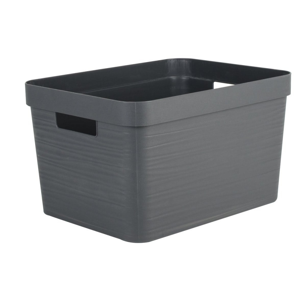 Decorative container 12L STONE ANTHRACITE - EAN: 3086960254568 - Home> Furniture> Wardrobes and storage> Chests and trunks