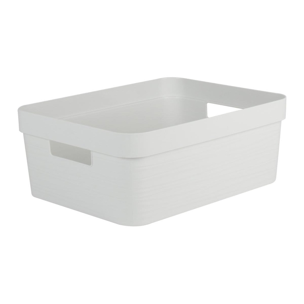 装饰容器 12L 石白色 - EAN：3086960254551 - 主页>家具>衣柜和储物>盒子和行李箱