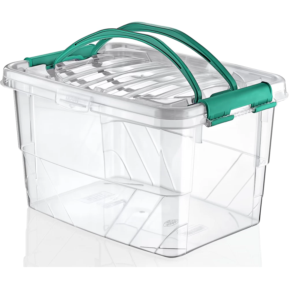 Plastic container 13L RECTANGULAR MULTI BOX with a lid and a handle - EAN: 8694064005495 ​​- Home>Kitchen and dining room>Food storage>Food containers