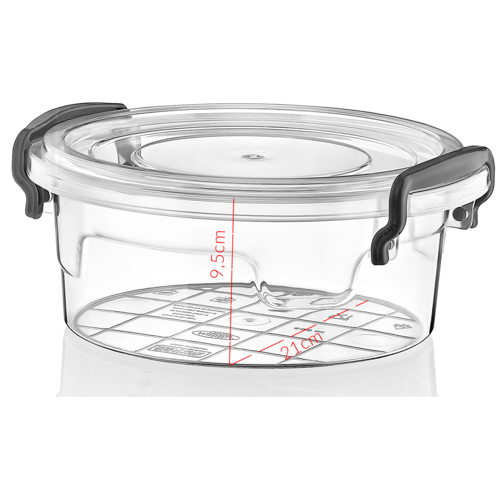 1L ROUND MULTI BOX with lid - EAN: 8694064002388 - Home>Kitchen and dining room>Food storage>Food containers