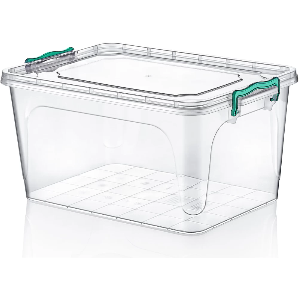 Plastic container 25L RECTANGLE MAXI with a lid - EAN: 8694064004139 - Home>Kitchen and dining room>Food storage>Food containers