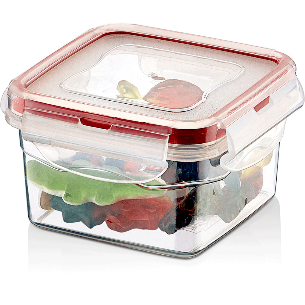 Plastic container 300ml SQUARE SAVER BOX with lid - EAN: 8694064000018 - Home>Kitchen and dining room>Food storage>Food containers