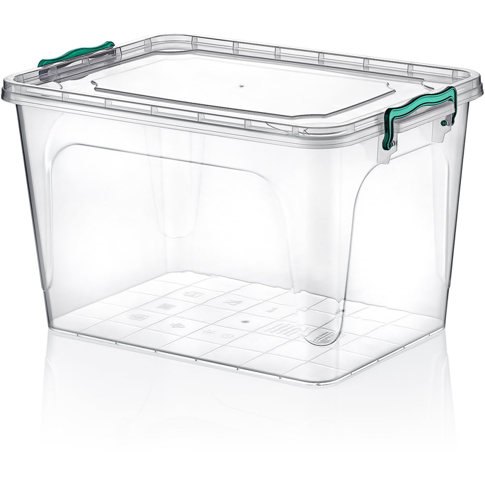 Plastic container 30L RECTANGLE MAXI with a lid - EAN: 8694064004146 - Home>Kitchen and dining room>Food storage>Food containers