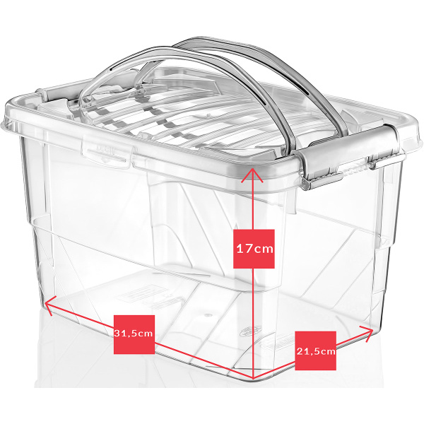 0L RECTANGULAR MULTI BOX with lid and handle - EAN: 8694064008304 - 主页>厨房和餐厅>食品储藏>食品容器
