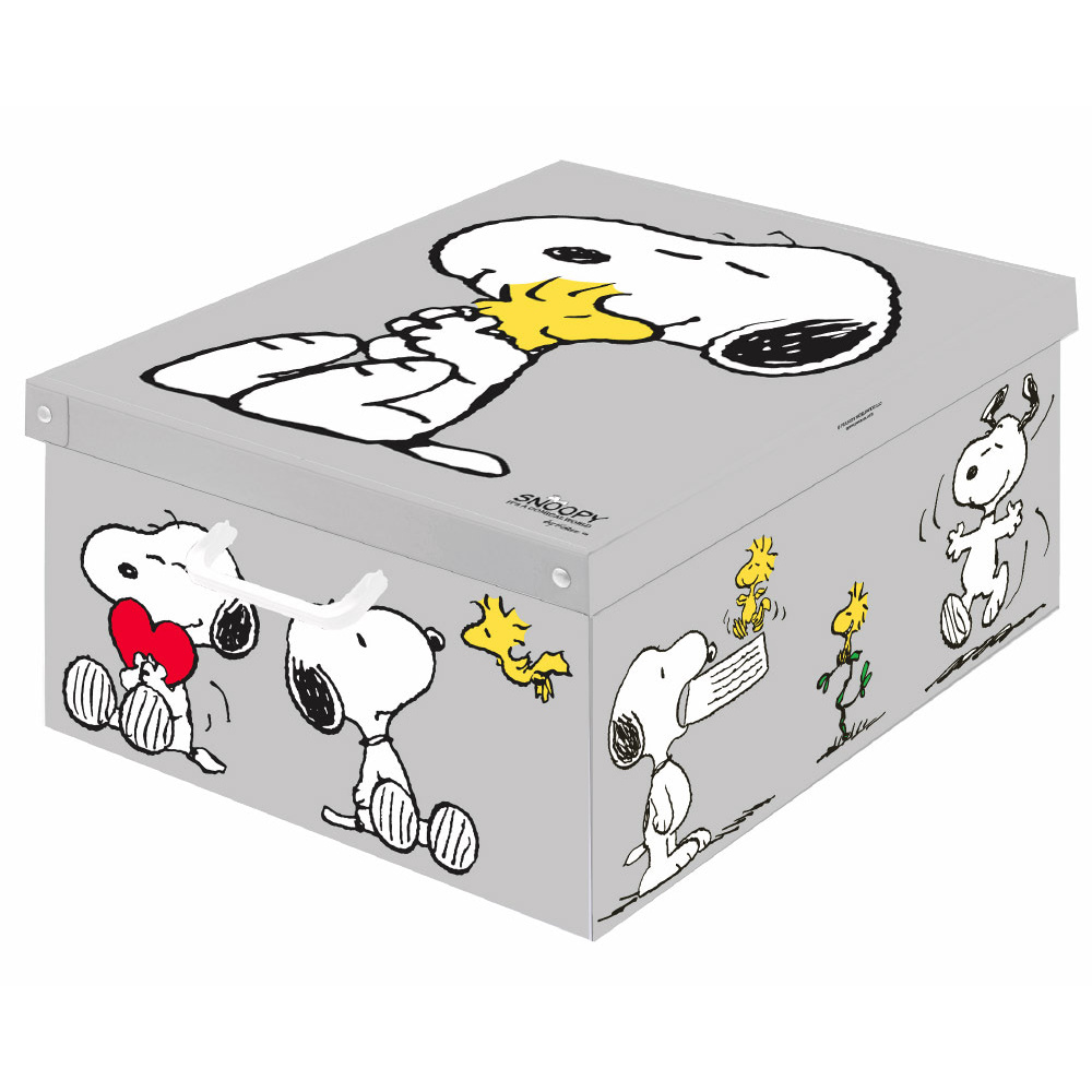 Caja de cartón decorativa MAXI SNOOPY - EAN: 8006843990494 - Inicio> Almacenamiento> Cajas de cartón> Con tapa