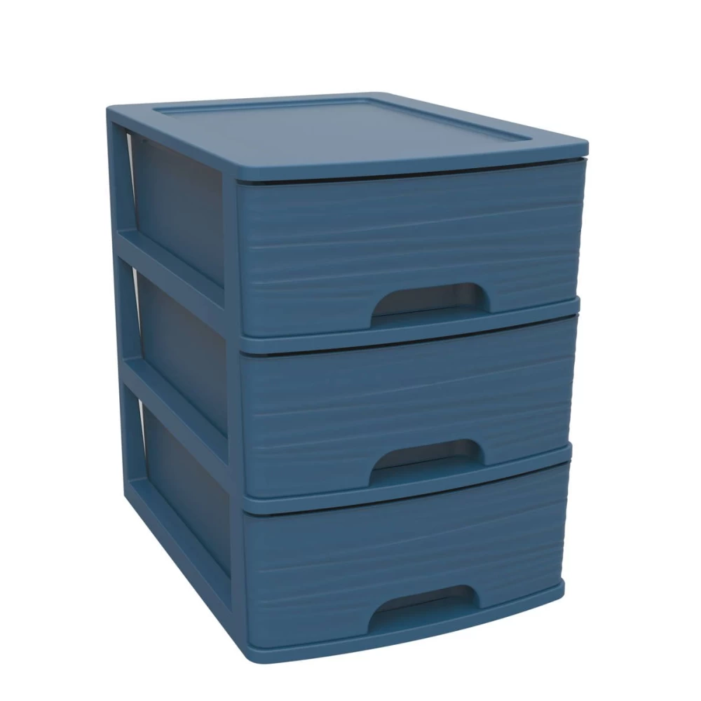Модулен шкаф с 3 чекмеджета А4 СТИЛ камък СИН - EAN: 3086960255008 - Начало>Мебели>Етажери и библиотеки>Етажери и стоящи рафтове