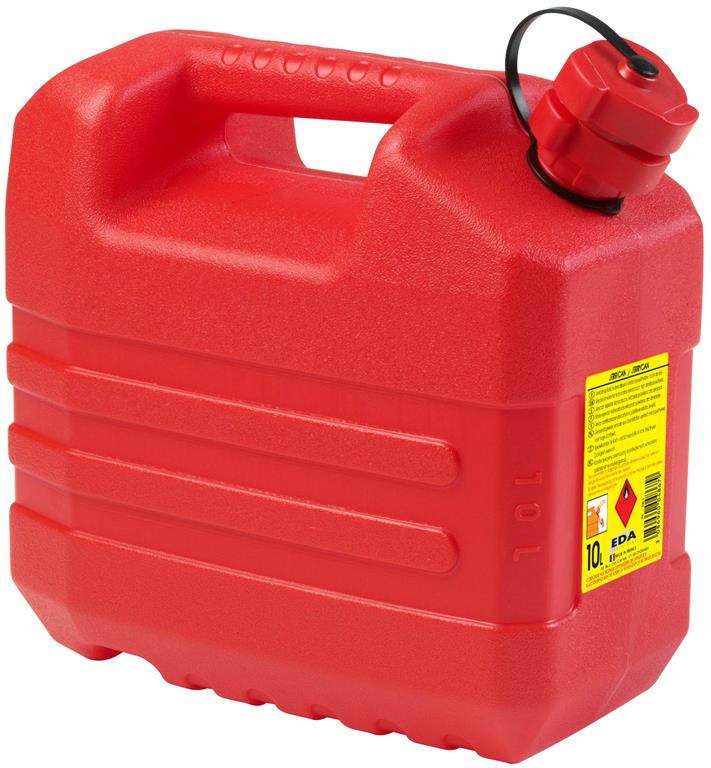 Kanister za gorivo od 10L s lijevkom na uvlačenje RED -  -  dropshipping veleprodaja