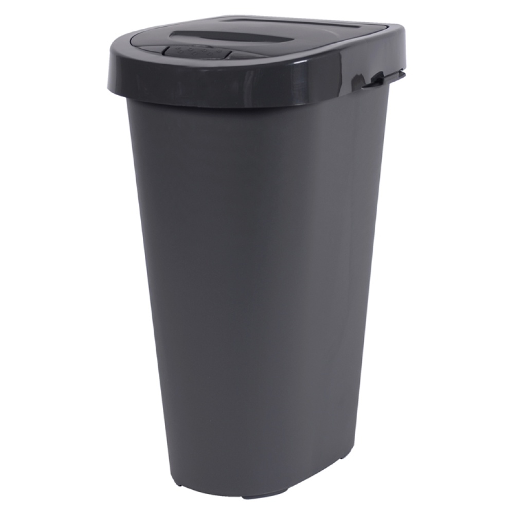 Atkritumu tvertne 25L šķirošanas konteiners ANTRACĪTS - EAN: 3086960212162 - Sākums>Sadzīves preces>Atkritumu uzglabāšana>Atkritumu tvertnes