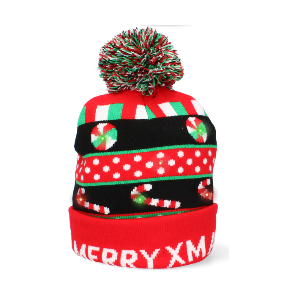 Chapéu de Natal LED vermelho DOCES - EAN: 5901685831710 - Home>Decorações sazonais e de Natal>Outros