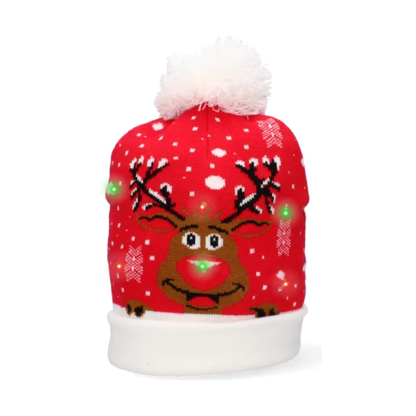 Červená LED vánoční čepice REINFOR - EAN: 5901685831703 - Domů>Sezónní a vánoční ozdoby>Ostatní