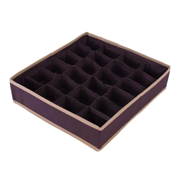 Drawer organizer 34x31x8cm BROWN - EAN: 5901685830560 - Home>Storage>Organizers>For clothes and accessories
