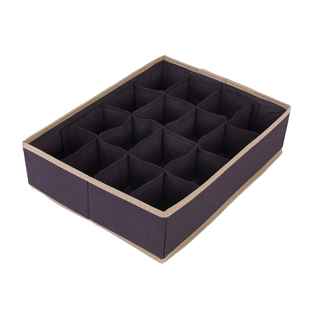 Drawer organizer 35x27x9cm BROWN - EAN: 5901685830553 - Home>Storage>Organizers>For clothes and accessories