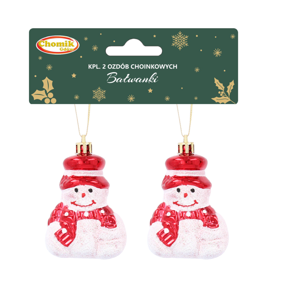 圣诞树装饰雪人套装2 件 - EAN：5900779839250 - 主页>季节性和圣诞装饰品>圣诞装饰品>小玩意