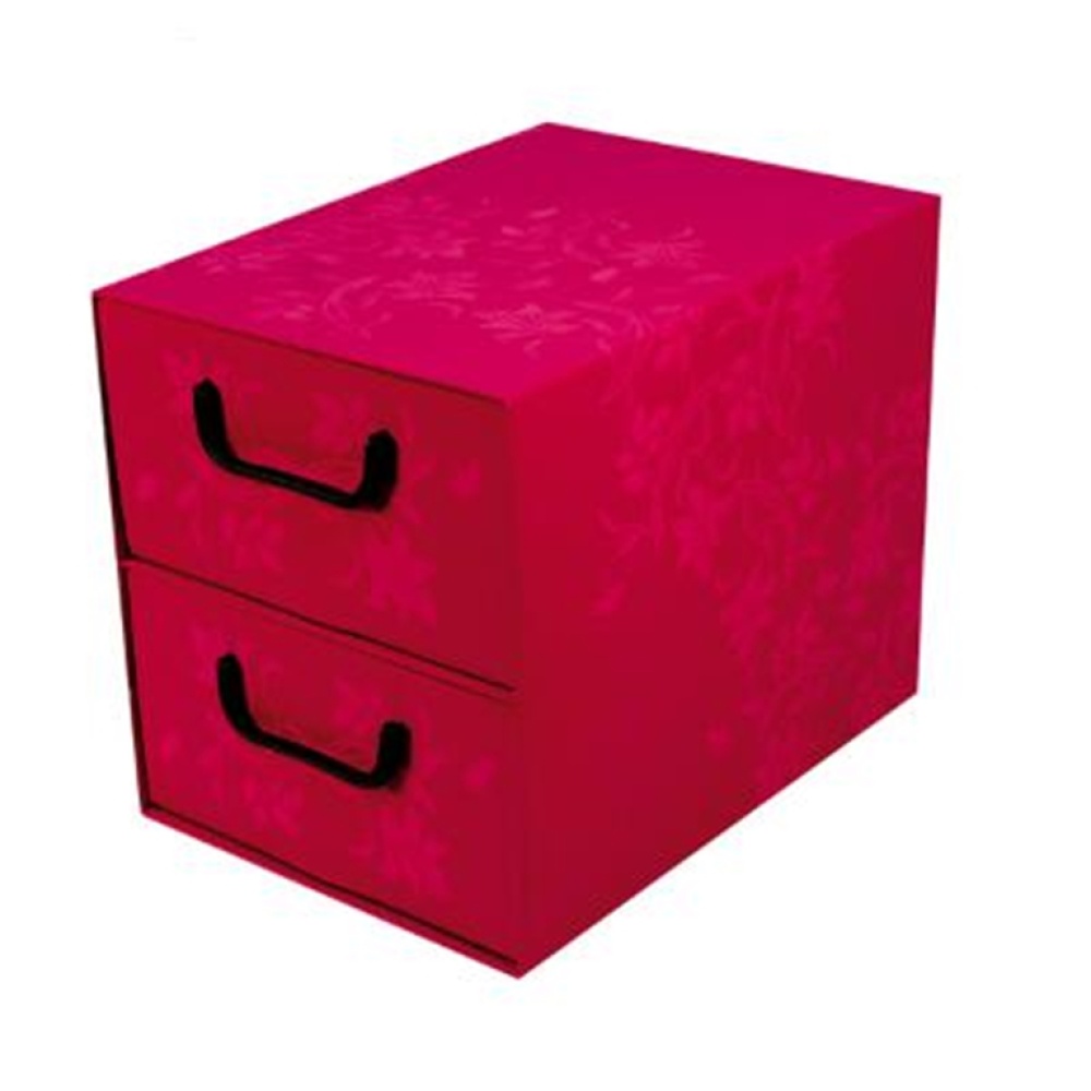 Kartong med 2 vertikala lådor BAROCK AMARINTBLOMMOR - EAN: 5901685834001 - Hem>Förvaring>Kartonglådor>Med lådor