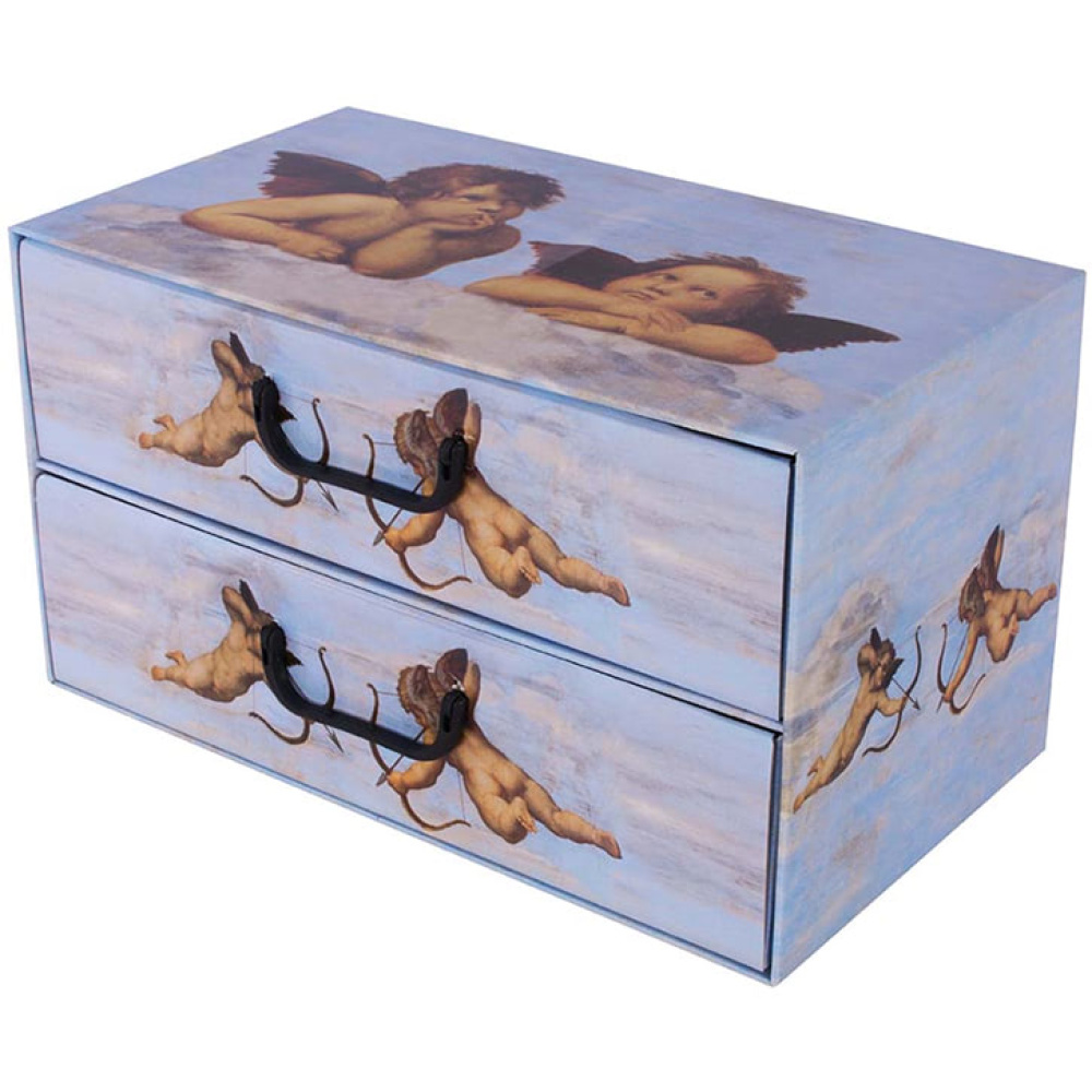 Kartonová krabice se 2 horizontálními zásuvkami BLUE ANGELS - EAN: 8033695876126 - Domů>Skladování>Kartonové krabice>Se zásuvkami