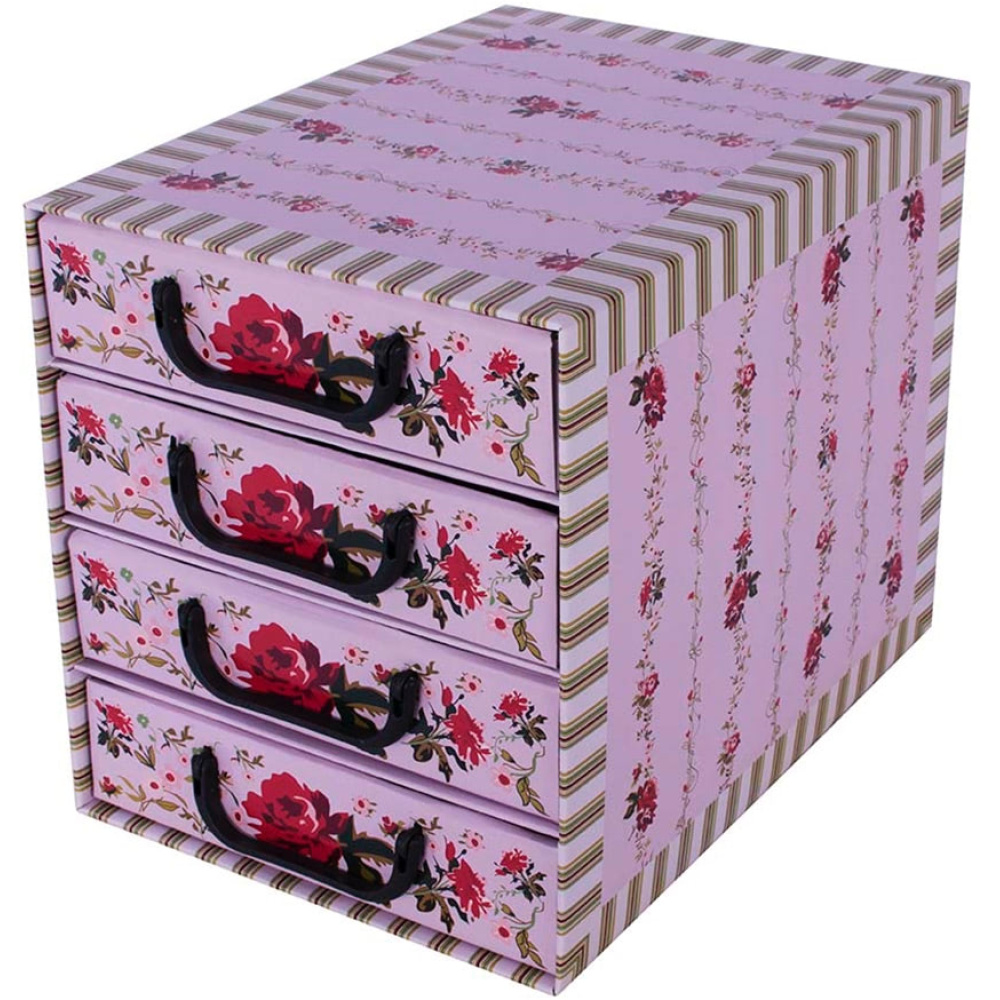 Caja de cartón con 4 cajones verticales LILA PROVENZAL - EAN: 8033695872036 - Inicio>Almacenamiento>Cajas de cartón>Con cajones