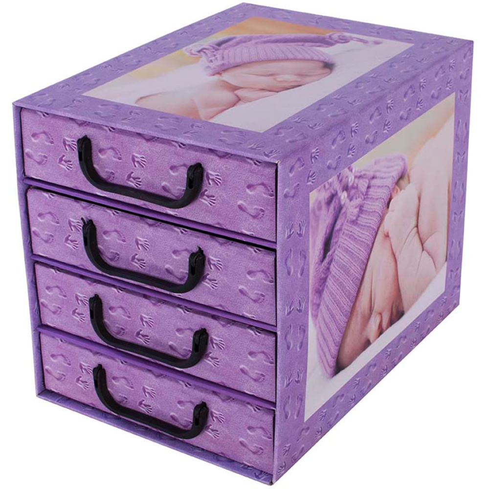 Cutie carton cu 4 sertare verticale COPII adormiti AMETYST - EAN: 5901685832137 - Home>Depozitare>Cutii din carton>Cu sertare