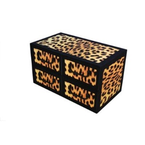 Pudełko kartonowe 4 szuflady poziome STYL ZEBRA - EAN: 5901685833905 - Dom>Przechowywanie>Pudełka kartonowe>Z szufladami