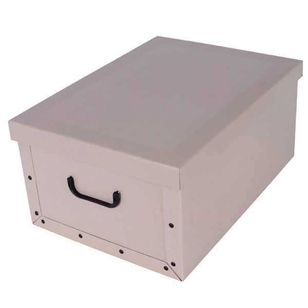 Pudełko kartonowe MAXI KLASYCZNE KREMOWE - EAN: 8033695870452 - Dom>Przechowywanie>Pudełka kartonowe>Z pokrywą