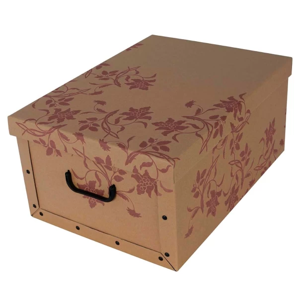Cardboard box MAXI FLOWERS ECO AMARANT - EAN: 8033695870391 - Home>Storage>Carton boxes>With lid