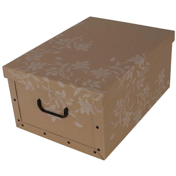 Pudełko kartonowe MAXI KWIATY ECO BIAŁE - EAN: 8033695870339 - Dom>Przechowywanie>Pudełka kartonowe>Z pokrywą