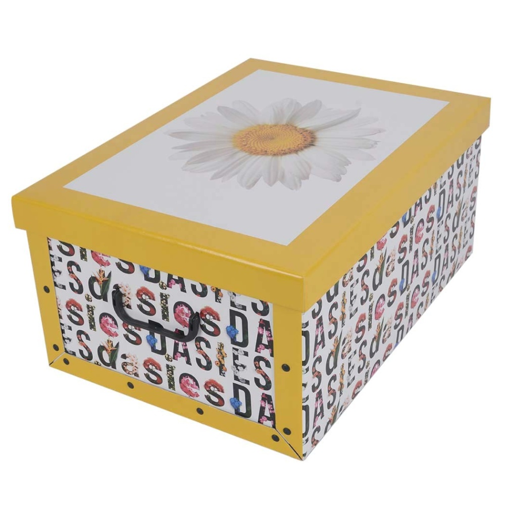 صندوق من الورق المقوى MAXI DAISY FLOWERS - EAN: 8033695870254 - الصفحة الرئيسية> التخزين> علب الكرتون> مع غطاء