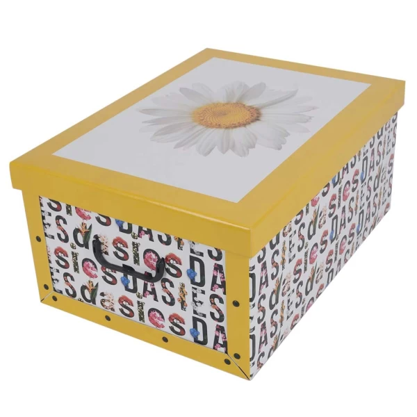 Pudełko kartonowe MAXI KWIATY STOKROTKI - EAN: 8033695870254 - Dom>Przechowywanie>Pudełka kartonowe>Z pokrywą
