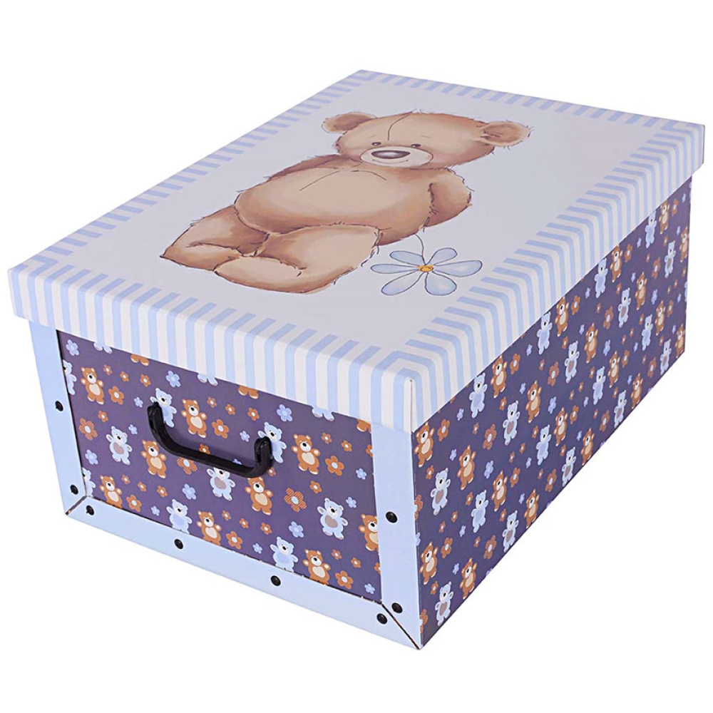 Cardboard box MAXI BLUE BEARS - EAN: 8033695870193 - Home>Storage>Carton boxes>With lid