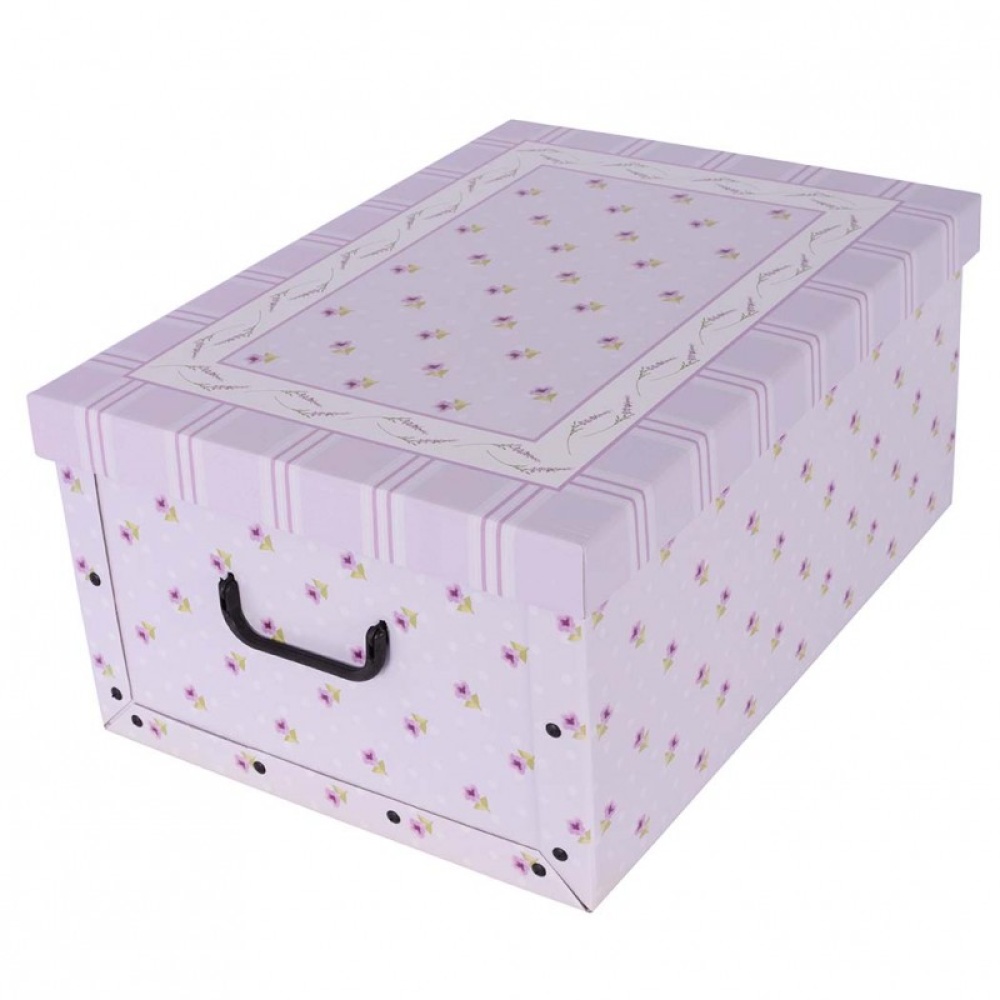 Cardboard box MAXI PROVENSE LAVENDER - EAN: 8033695870032 - Home>Storage>Carton boxes>With lid