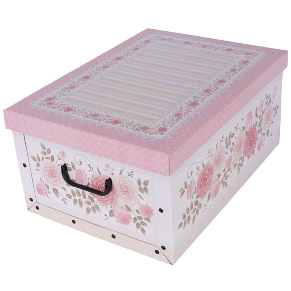 Cardboard box MAXI PROVENSE PINK - EAN: 8033695870025 - Home>Storage>Carton boxes>With lid