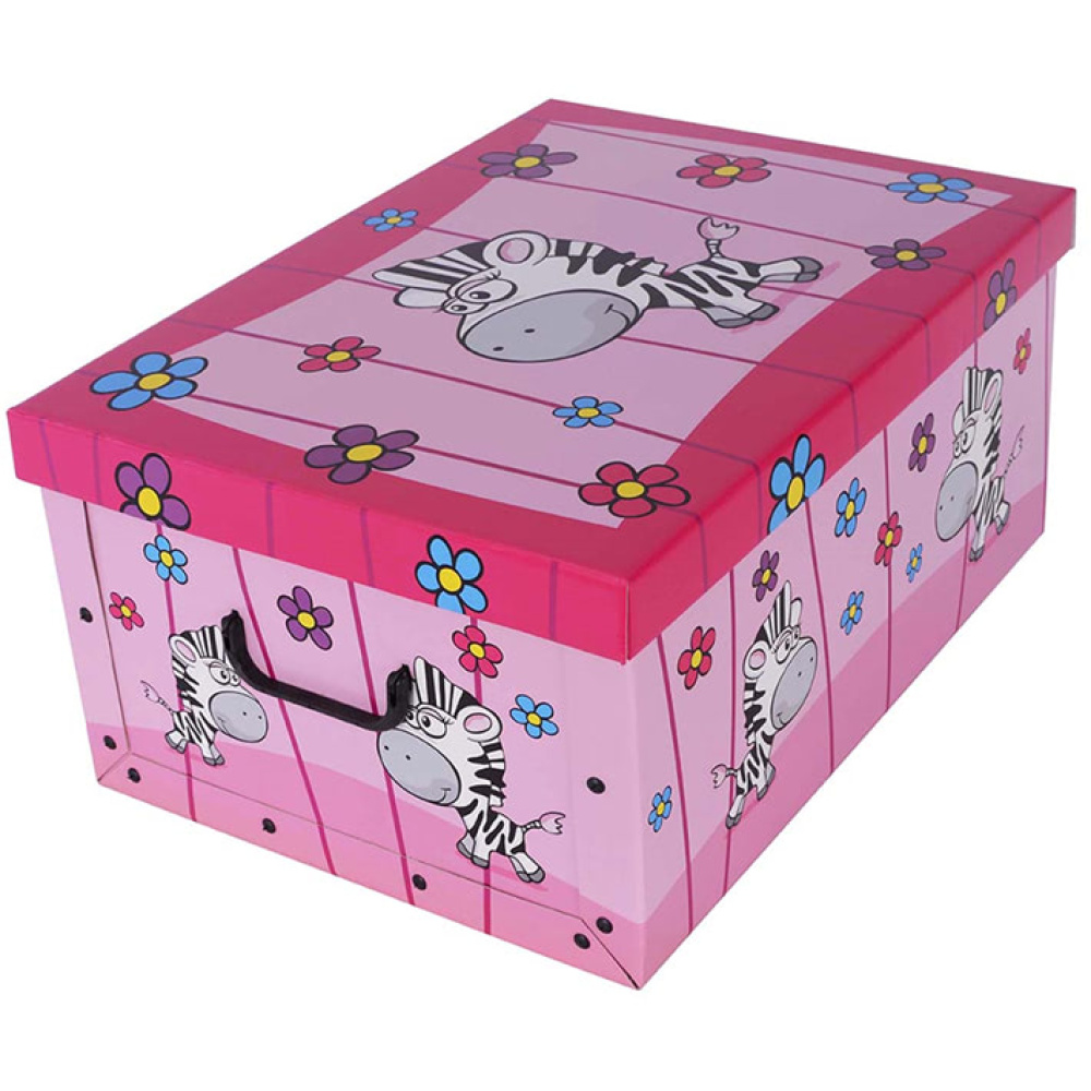 Cardboard box MAXI SAWANNA ZEBRA - EAN: 8033695870308 - Home>Storage>Carton boxes>With lid